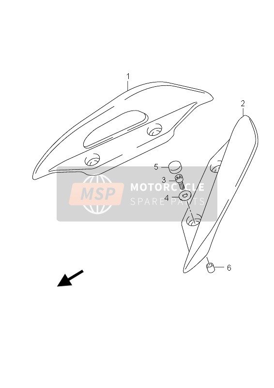 Suzuki UH125 BURGMAN 2011 Pillion Rider Handle (Executive) for a 2011 Suzuki UH125 BURGMAN